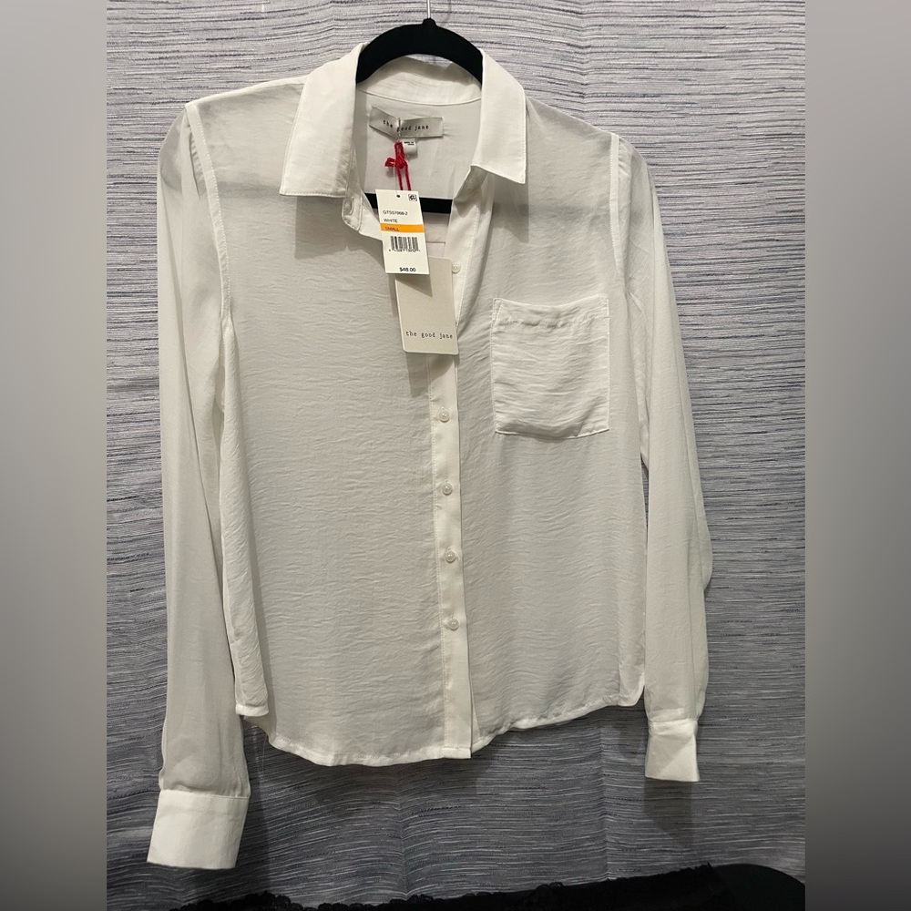 NWT THE GOOD JANE SZ SMALL LONG SLEEVE BLOUSE